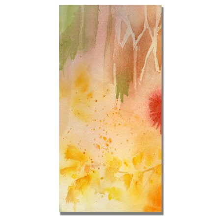 Trademark Fine Art Sheila Golden 'Woodflowers I' Canvas Art, 24x47 SG0121-C2447GG